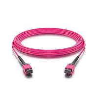 10Gtek Fiber Patch Cable - MPO to MPO, Multimode OM4 50/125μm Fiber Jumper Patch Cord, 8-Core, POLARITY B (for QSFP+/QSFP28 Transceiver Application), 1m(3.3ft)