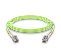 10Gtek LC to LC OM5 Fiber Patch Cable - 1G/10G/40G/100G Multi-Mode Jumper Duplex MMF 50/125μm LSZH Fiber Optic Cord, Green, 3-Meter(9.8-ft)