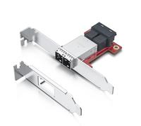 10Gtek Mini SAS Adapter SFF-8643 to SFF-8644 Dual Port Mini SAS Adapter