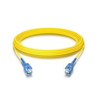 10Gtek OS2 SC a SC Cavo Fibra Ottica 10m- 9/125 Monomodale Simplex Cavo Patch Fibra LSZH per Bidi SC Media Converter