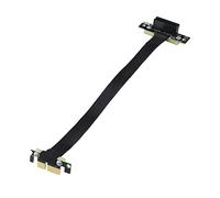 10Gtek PCI-e 3.0 Riser Kabel, X1 to X1, M to F, 90° to 90°, PCIe Extender Jumper for Graphics, Cable Length 20cm, P311MF5520
