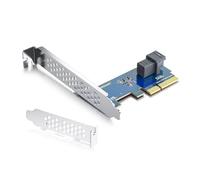 10Gtek ® PCIe 3.0 X4 to SFF-8643 Adapter for U.2 SSD, X4, (1) SFF-8643, with low-profile bracket, Support Windows 10/2016/2019, REHL/Cent0S 7/8, VMware ESXi 6/7, Ubuntu Linux 18/20/21, etc.