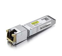 10Gtek per 1.25/2.5/5/10G-T SFP+ to RJ45 CAT.6a Copper Transceiver, Auto-Negotiation SFP+ Ethernet Modulo, fino a 30-Meter