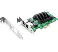 10Gtek® Scheda di Rete Gigabit PCIE per Intel E1G42ET 82576 Chip Dual Porte RJ45