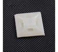 10Gtek Self Adhesive Cable Tie Mounts - 3M Strongly Adhesive-Backed Zip Tie Base Holders for Home, Office Cable Wire Management(21mm x 21mm, White, 100pack)