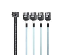 10Gtek® SFF-8643(Host) to 4x Sata(Target) 1-Meter(3.3-ft), 6G Internal Mini SAS HD to SATA 7pin Hard Disk Data Server Raid Cable