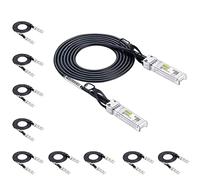 10Gtek [x10 pcs] SFP+ DAC Twinax Cavo 3-Meter(9.8ft), 10G SFP+ to SFP+ Direct Attach Copper Passive Cable per Cisco, Ubiquiti UniFi, TP-Link, Netgear, D-Link, Zyxel, Mikrotik and More