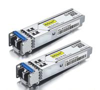 10Gtek [x2 PCS] HP 1G SFP LX Singlemode Transceiver J4859A/ J4859B/ J4859C/J4859D, 1000Base-LX SFP Mini-Gbic Modulo, Dual LC Connector, 1310nm, Fino a 20km