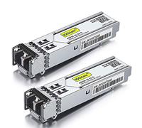 10Gtek [x2 PCS] HP 1G SFP SX Multimode Transceiver J4858A/ J4858B/ J4858C/ J4858D, 1000Base-SX SFP Mini-Gbic Modulo, Dual LC Connector, 850nm, 550m