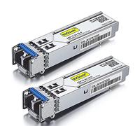 10Gtek [x2 PCS] Ubiquiti 1G SFP LX Singlemode Modulo UF-SM-1G, 1000Base-LX Mini-Gbic Fibre Transceiver, Dual LC Connector, 1310nm, 10km
