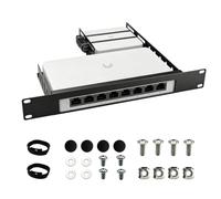 10in1U - Supporto per rack di rete metallica per switch UniFi Lite 8 PoE Ubiquiti USW-LITE-8-POE 52W