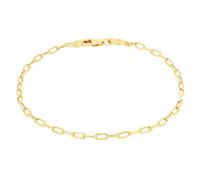 10k Oro Giallo 2mm Fermacarte Catena Cavo Rolo Link Bracciale da Donna 7 " 7.5 "