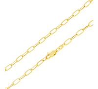 10k Oro Giallo 3mm Fermacarte Catena Rolo Dainy Cavo Link Collana Uomo Donna 24