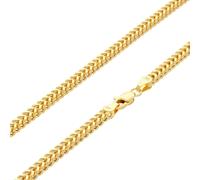 10K Oro Giallo 3mm Franco Scatola Grano Foxtail Catenina Uomo Donna 45.7cm-