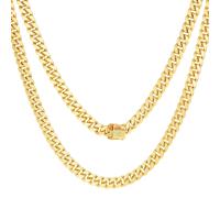10K Oro Giallo 5.5mm Miami Cubana Italiano Collana a Catenina Uomo Donna