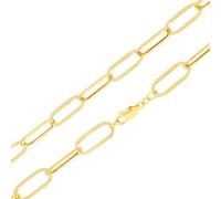 10k Oro Giallo 7mm Fermacarte Catena Rolo Dainy Cavo Link Collana Uomo Da 55.9cm