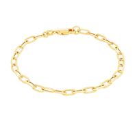 10k Oro Giallo Fermacarte 2mm-7mm Catena Cavo Rolo Bracciale Uomo Donna 17.8cm -