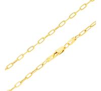 10k Oro Giallo Fermacarte 2mm-7mm Catena Cavo Rolo Collana Da Donna 40.6cm-61cm