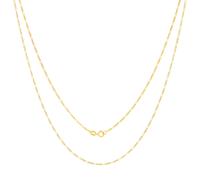 10K Oro Giallo Massiccio Catena Figaro Collana O Bracciale 1mm-9.5mm Uomo Donna