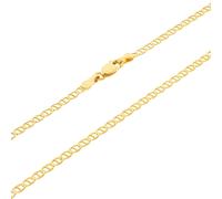 10K Oro Giallo Massiccio da Uomo 2.5mm Marinaio Ancora Link Catena Collana
