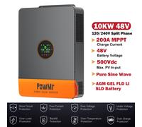 10KW 48V 240V Pure Sine Wave Solar Hybrid Controller 200A MPPT Solar Inverter