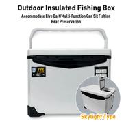 10L 18L 22L 32L 48L scatola di raffreddamento per la pesca scatola per attrezzatura custodia per serbatoio all'aperto attrezzi per attrezzi conservazione del pesce pesca in mare con fori d'aria