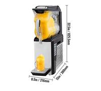 10L 20L 30L Slushie Machine Commercial Ice-Cool Juice Smoothie Slush Maker Distributore automatico di bevande congelate for la casa(10L (liquefied gas))