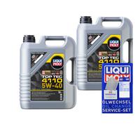 10L LIQUI MOLY olio motore Top Tec 4110 5W-40 per Acea C3 Api Sn Longlife04