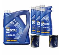 10L MANNOL 7512 Special Plus 10W-30 olio motore Api Sn Acea A3/B3 Motore Flush