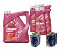 10L MANNOL Energy Premium 5W-30 Api Sn / CH-4 olio motore Incl. Flush Doctor