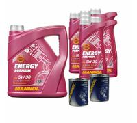 10L MANNOL Energy Premium 5W-30 Api Sn / CH-4 olio motore Incl. Motore Flush