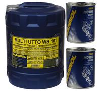 10L MANNOL Multi Utto Wb 101 Api GL-4 Olio per Ingranaggi Lavaggio Motore Flush