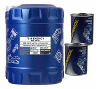 10L MANNOL Olio Motore Energy 5W-30 API SL/CF Motorspülung Motor Flush