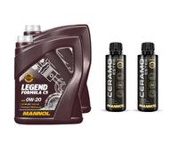 10L MANNOL Olio Motore LEGEND FORMULA C5 0W-20 Inclusi 2x Additivi Ceramo Ester