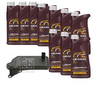 10L MANNOL Olio Trasmissione Dexron VI 10 L + Filtro Cambio Automatico