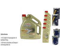 10L Olio Motore Castrol EDGE 0W-30 2x MANNOL Leak-Stop ADDITIV+Motor Doctor