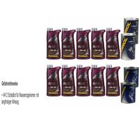 10L Olio Motore MANNOL Elite 5W-40 2x MANNOL Leak-Stop ADDITIVO+Flush Motore