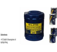 10L Olio Motore MANNOL Elite 5W-40 2x MANNOL Leak-Stop ADDITIVO+Flush Motore