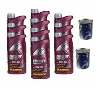 10L Olio Motore MANNOL Energy Premium 5W-30 2x MANNOL Motor Doctor ADDITIV