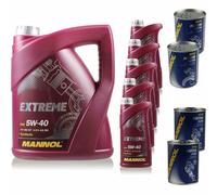 10L Olio Motore MANNOL Extreme 5W-40 2x Dottore Del Motore + Flush Del Motore