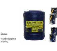 10L Olio Motore MANNOL SAE 10W-60 RACING+ESTER 2xStop Perdite+Flush Motore