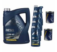 10L Olio Motore MANNOL SAE 15W-40 DIESEL 2x