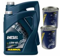 10L Olio Motore MANNOL SAE 15W-40 DIESEL 2x MANNOL Motor Doctor ADDITIVO