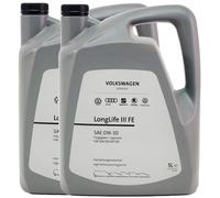 10L Olio Motore Originale VW Audi Seat Skoda SAE 0W30 Longlife 3 III GS55545M4
