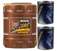 10L PEMCO Diesel G-15 Fatt 20W-50 Api CI-4 / Cf / Sl olio motore Incl. Filo