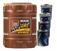 10L PEMCO DIESEL G-15 SHPD 20W-50 API CI-4/CF/SL Olio Motore Flush Doctor