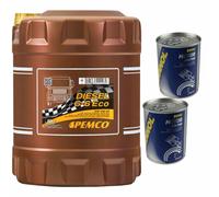 10L pemco Diesel G-6 Uhpd 10W-40 Eco Api CI-4 / Sl olio motore Synthetischmotor