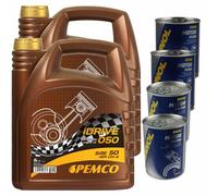 10L PEMCO IDRIVE 050 Olio Motore API CH-4 SAE 50 Inclusa Lavaggio Motore Doctor