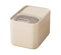 10L Pet Food Storage Dispenser - Airtight Dog Treat Bin, Cat Kibble Holder | Fresh-Keeping Container with Measuring Scoop for Grain, Cereal, Beans, Flour, Pantry Supplies, Household Organization