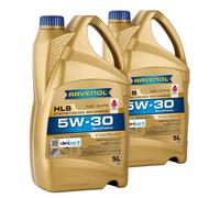 10L RAVENOL olio motore Hls SAE 5W30 per BMW Longlife-04 VW 505 00-01 MB